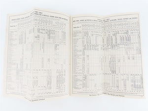 NYC New York Central System War Emergency Train Schedules - August 1, 1945