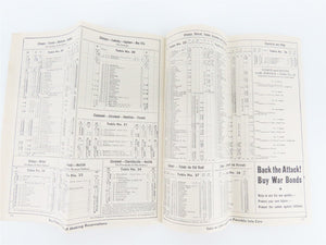 NYC New York Central System War Emergency Train Schedules - August 1, 1945