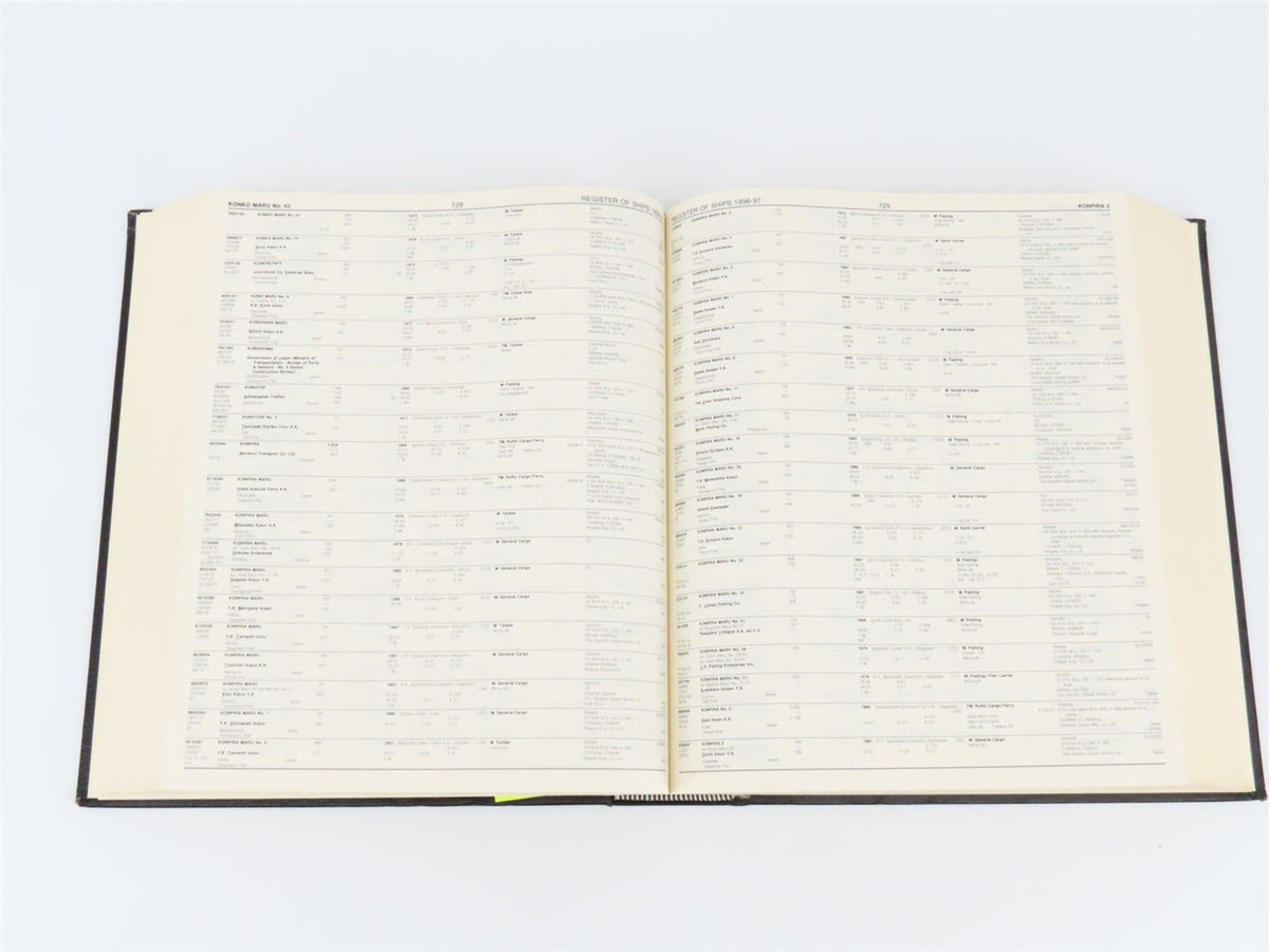 Lloyd&#39;s Register of Ships 1996-97 H-O ©1996 HC Book