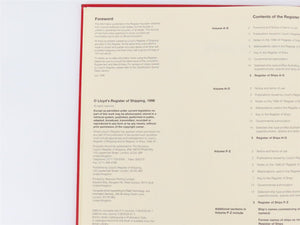 Lloyd's Register of Ships 1996-97 A-G ©1996 HC Book