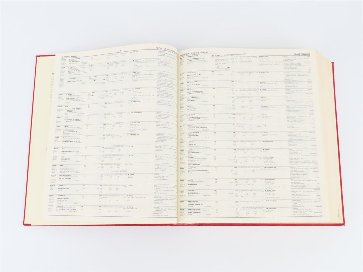 Lloyd&#39;s Register of Ships 1996-97 A-G ©1996 HC Book