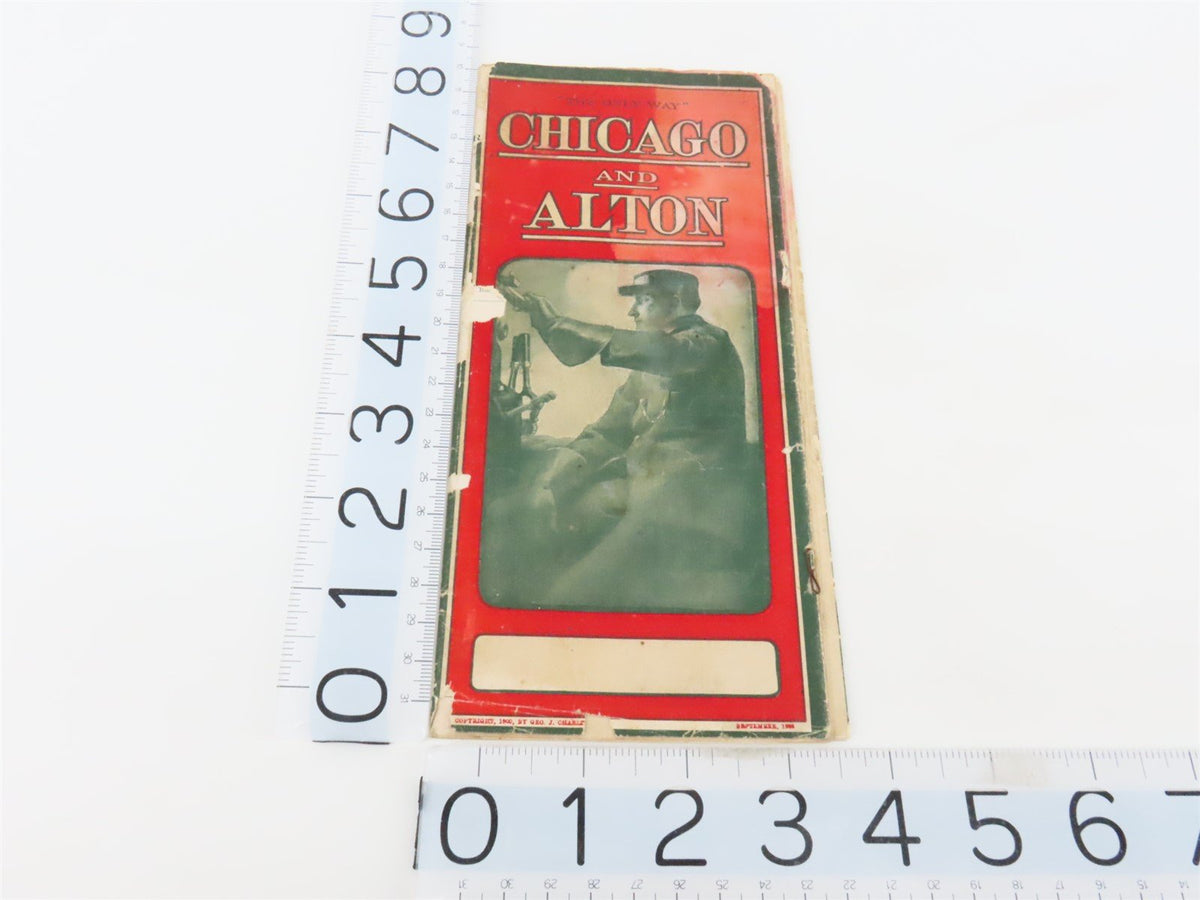 C&amp;A Chicago &amp; Alton Railroad Time Tables - September, 1905