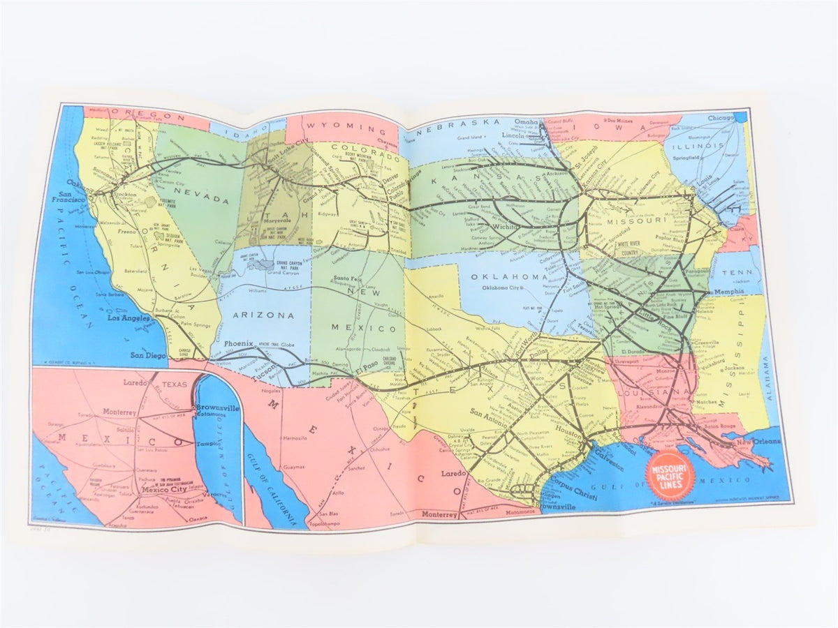 MP Missouri Pacific Lines &quot;Route of the Eagles&quot; Time Tables: December 1, 1957