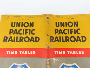 Time Tables: Union Pacific - Jan. 1, 1951 & Northern Pacific - May 12, 1957