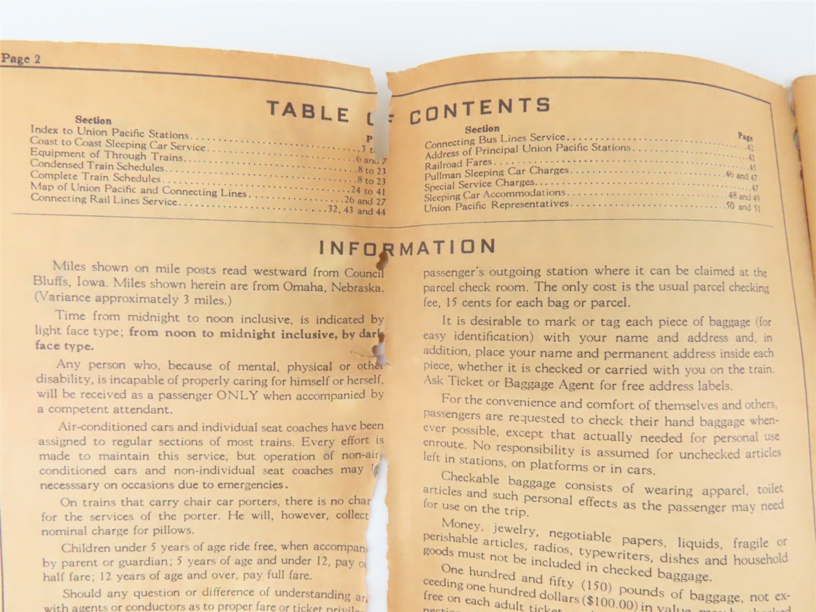 Time Tables: Union Pacific - Jan. 1, 1951 & Northern Pacific - May 12, 1957