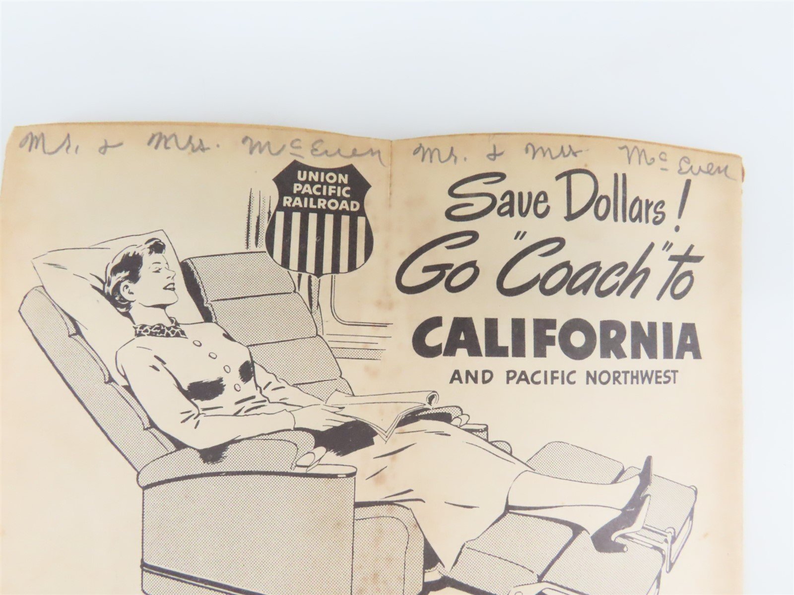 Time Tables: Union Pacific - Jan. 1, 1951 & Northern Pacific - May 12, 1957