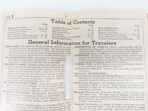 Time Tables: Union Pacific - Jan. 1, 1951 & Northern Pacific - May 12, 1957