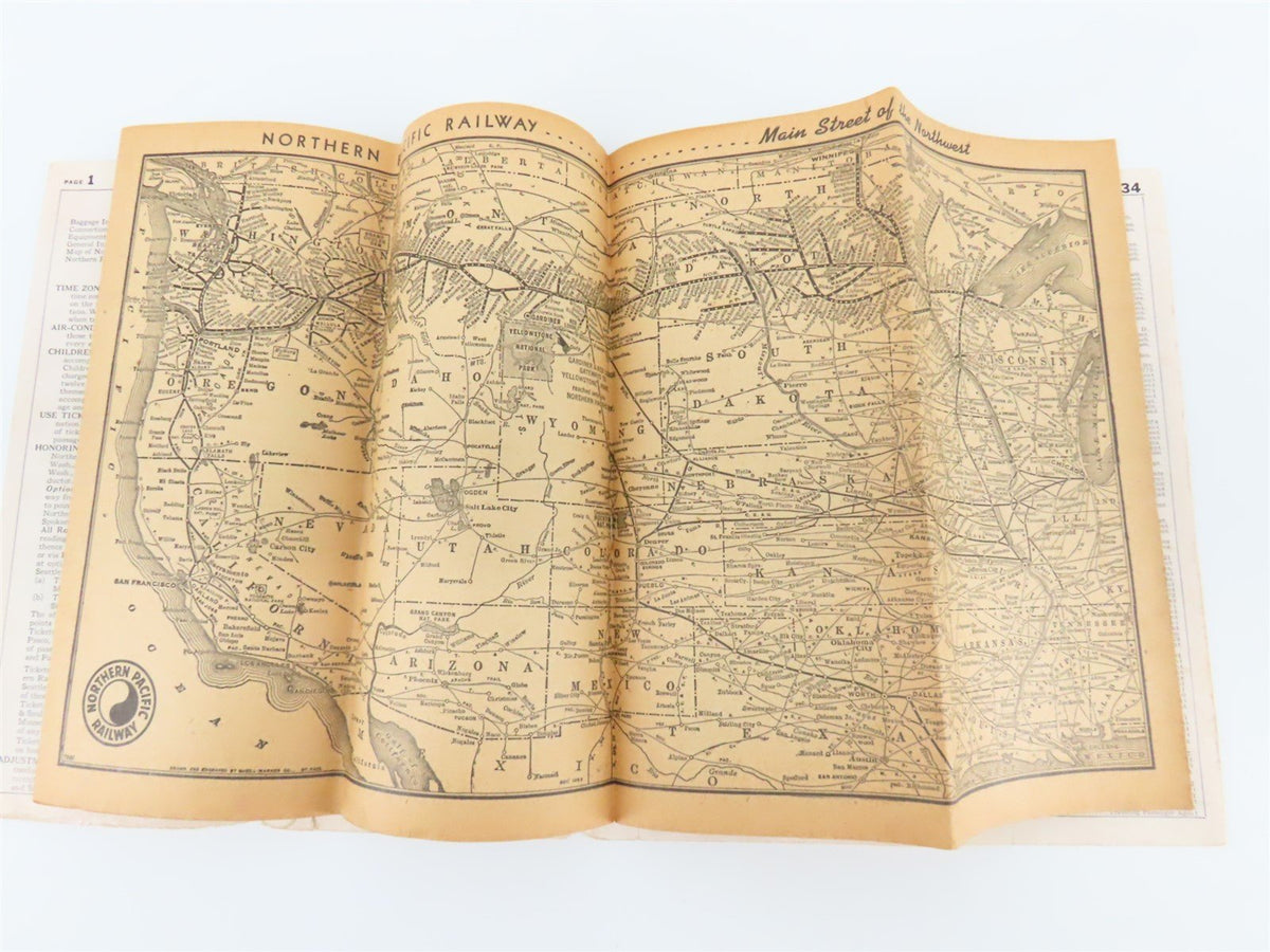 Time Tables: Union Pacific - Jan. 1, 1951 &amp; Northern Pacific - May 12, 1957