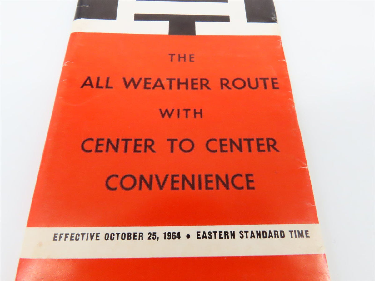 NH New Haven Railroad &quot;The All Weather Route&quot; Time Tables - October 25, 1964