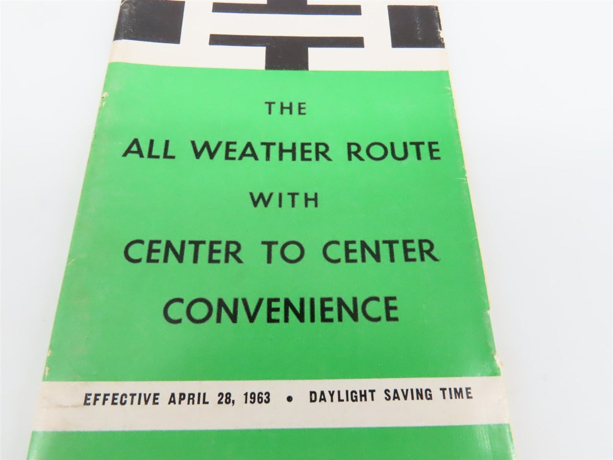 NH New Haven Railroad &quot;The All Weather Route&quot; Time Tables - April 28, 1963