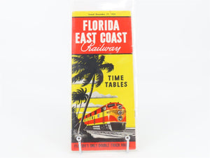 FEC Florida East Coast Railway Time Tables: December 17, 1958