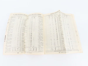 MKT Missouri Kansas Texas Katy Railroad Time Tables - December 1, 1952