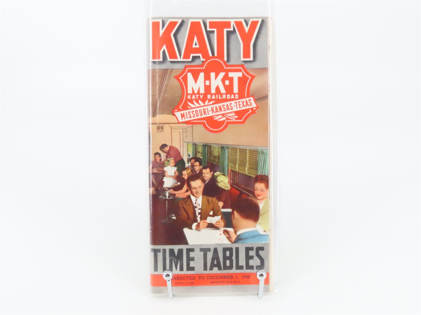 MKT Missouri Kansas Texas Katy Railroad Time Tables - December 1, 1948