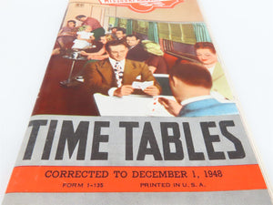 MKT Missouri Kansas Texas Katy Railroad Time Tables - December 1, 1948