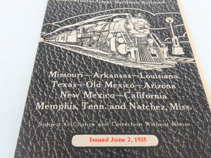 MP Missouri Pacific Lines Time Tables - June 2, 1935