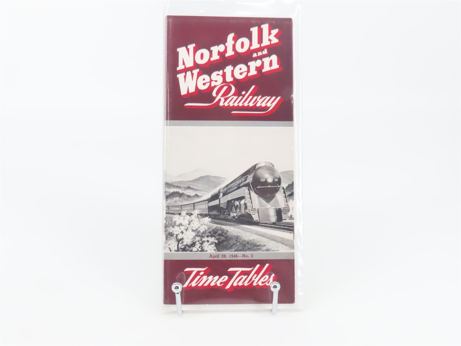 N&W Norfolk & Western Railway Time Tables - April 28, 1946