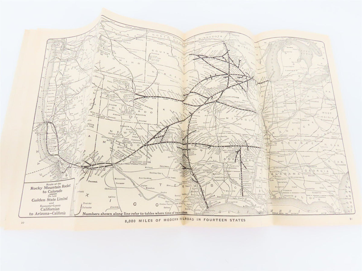 RI Rock Island &quot;Route of the Rockets&quot; Time Tables - April, 1941