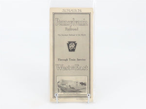 PRR Pennsylvania Railroad New York and the West Time Tables - September 25, 1927