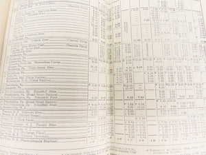 PRR Pennsylvania Railroad New York and the West Time Tables - September 25, 1927