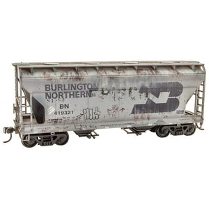 HO Accurail/Micro-Trains MTL Kit #2200-001 BN/ex-Frisco 2-Bay Hopper - Weathered