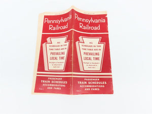 PRR Pennsylvania Railroad Passenger Train Time Tables - April 28, 1963