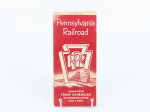 PRR Pennsylvania Railroad Passenger Train Time Tables - October 25, 1964