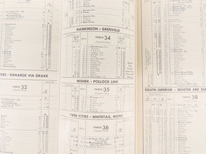 SOO Line Railroad Time Tables - November 15, 1955