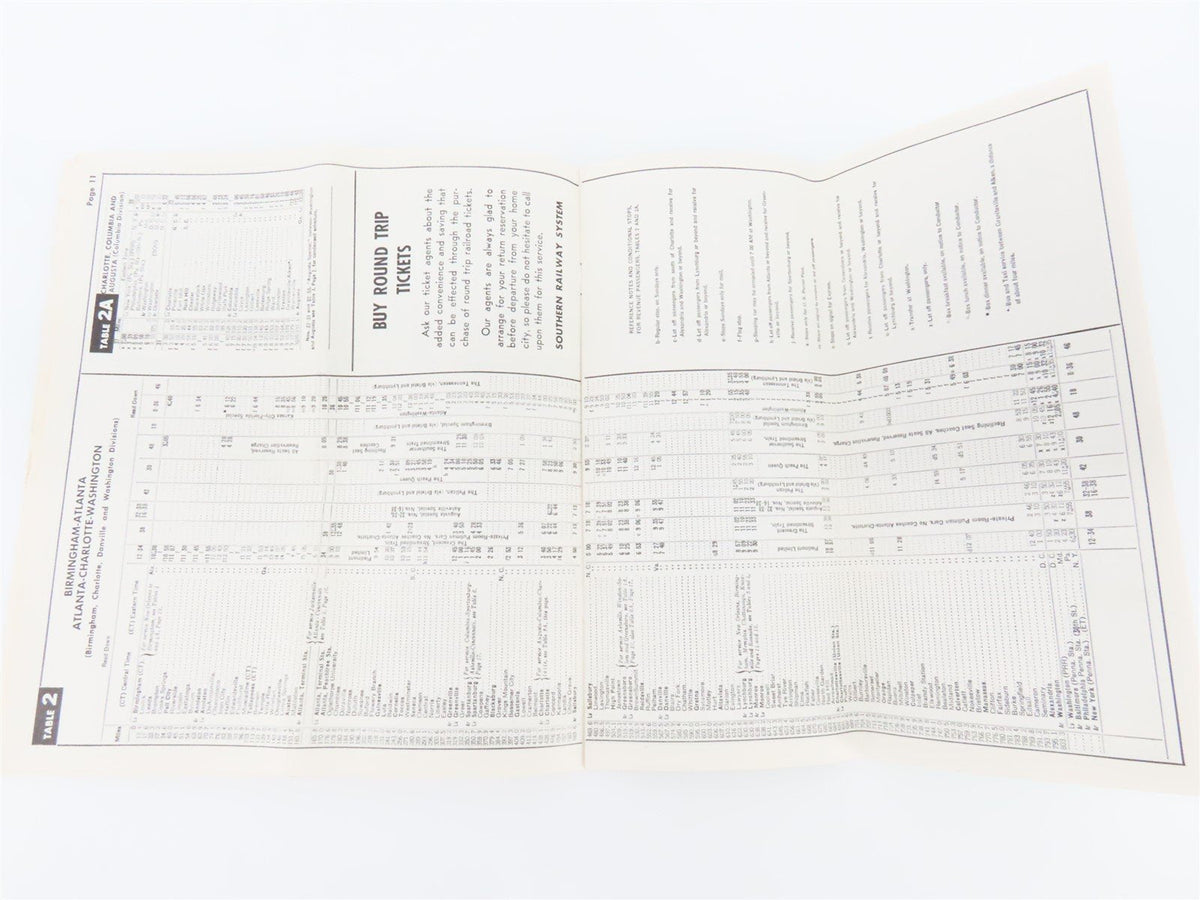 Southern Railway System Time Tables Of Passenger Trains - April 28, 1963