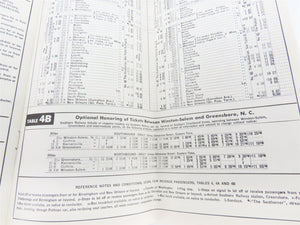 Southern Railway System Time Tables Of Passenger Trains - April 28, 1963