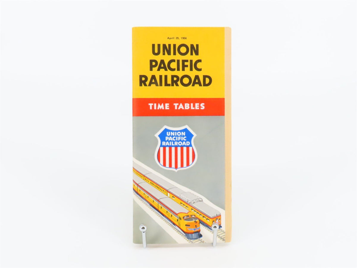 UP Union Pacific Railroad Time Tables - April 29, 1956