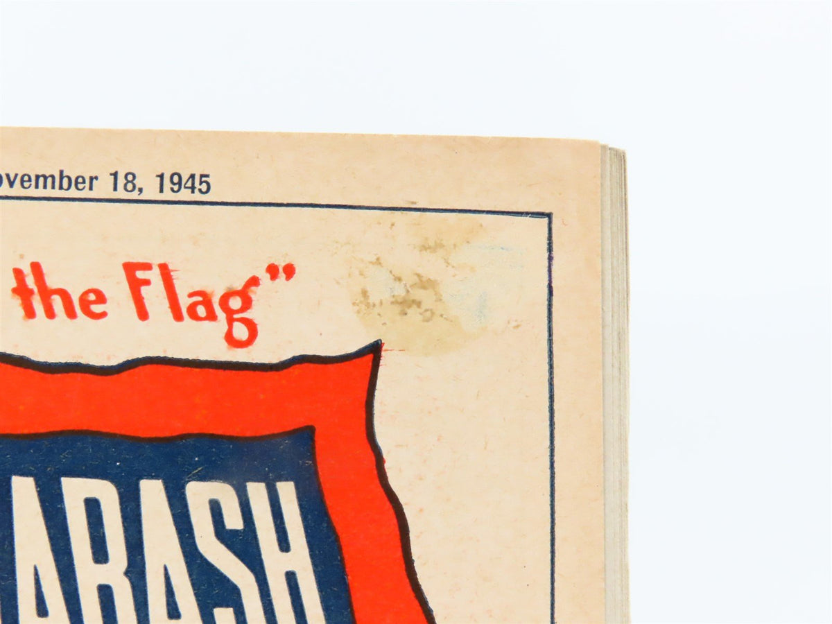 WAB Wabash Railroad &quot;Follow the Flag&quot; Time Tables - November 18, 1945