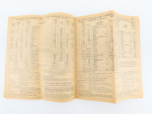 UP Union Pacific Railroad Time Tables - June 1, 1965