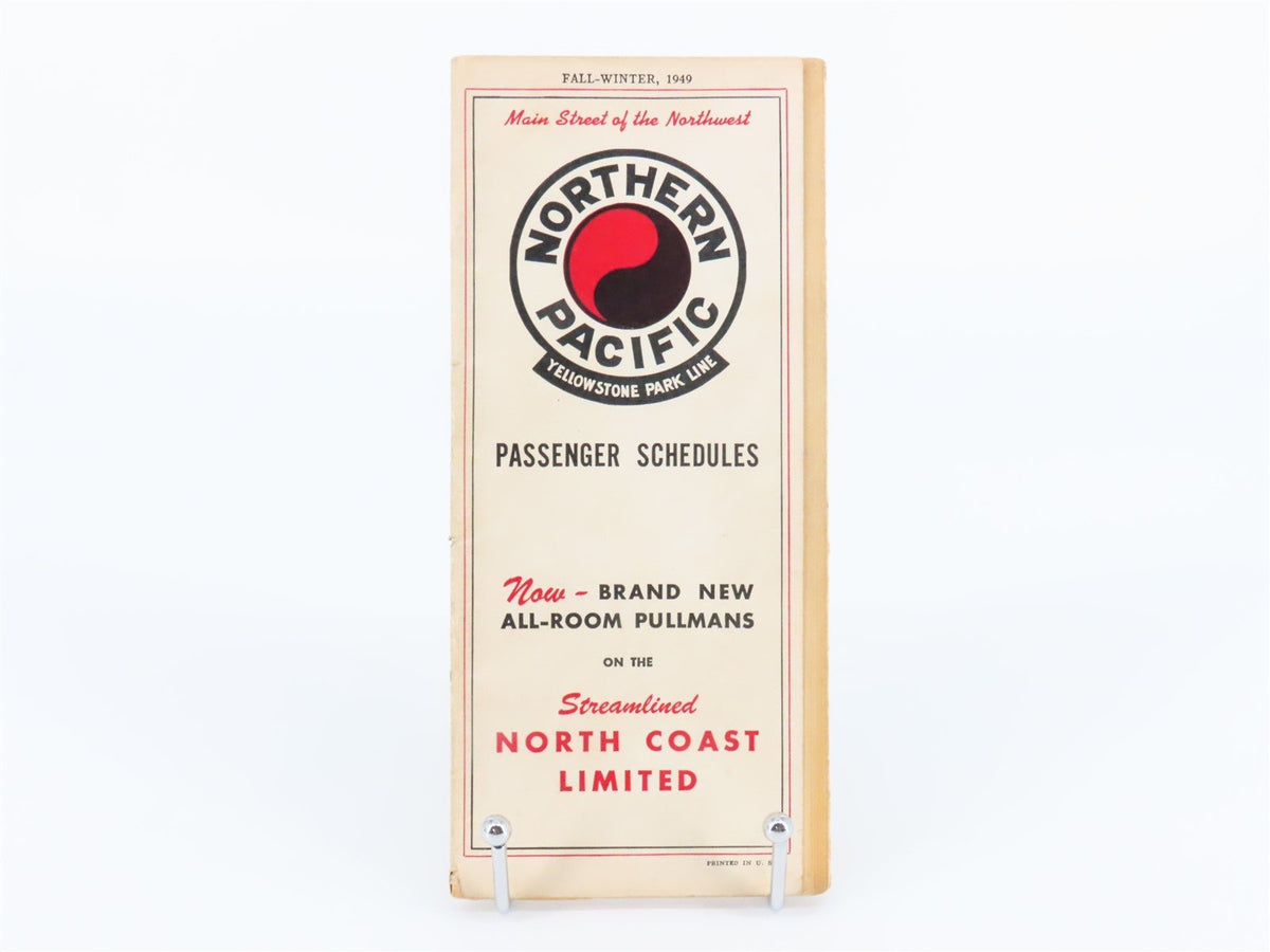 Northern Pacific Yellowstone Park Line Passenger Schedules: Fall-Winter, 1949