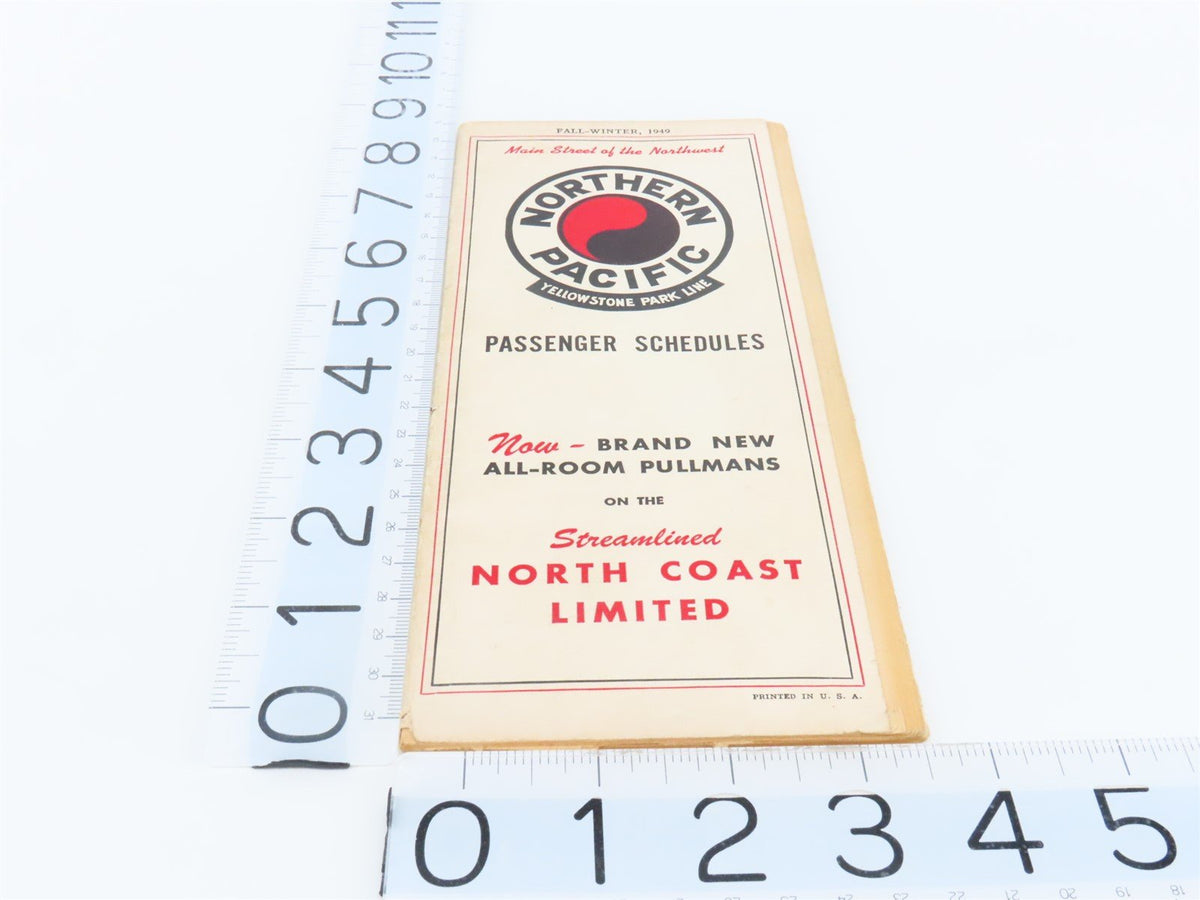 Northern Pacific Yellowstone Park Line Passenger Schedules: Fall-Winter, 1949