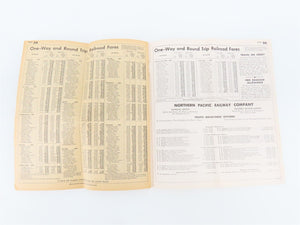 Northern Pacific Route of the Vista-Dome Passenger Train Schedules May 27, 1962