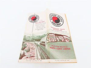 Northern Pacific Route of the Vista-Dome Passenger Train Schedules May 27, 1962