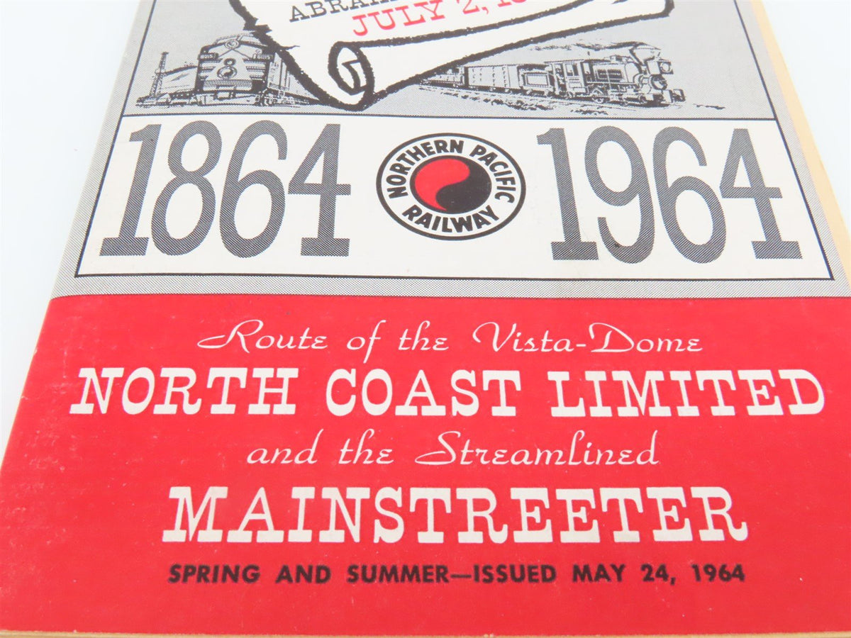 Northern Pacific Route of the Vista-Dome Passenger Train Schedules May 24, 1964