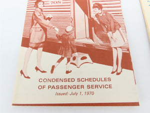 ATSF Atchison, Topeka & Santa Fe Passenger Time Tables 1969-1970 (Set)