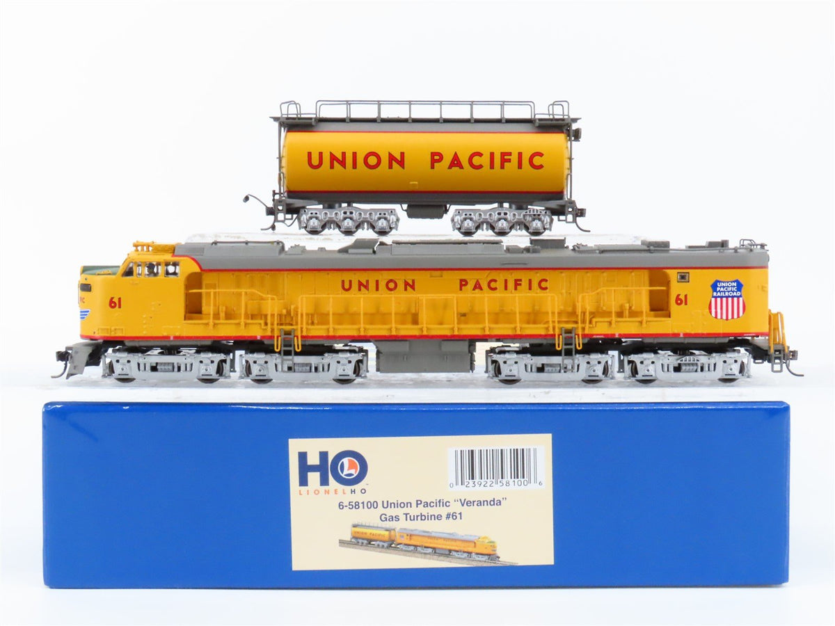 HO Scale Lionel 6-58100 UP Union Pacific &quot;Veranda&quot; Gas Turbine #61 w/DCC &amp; Sound