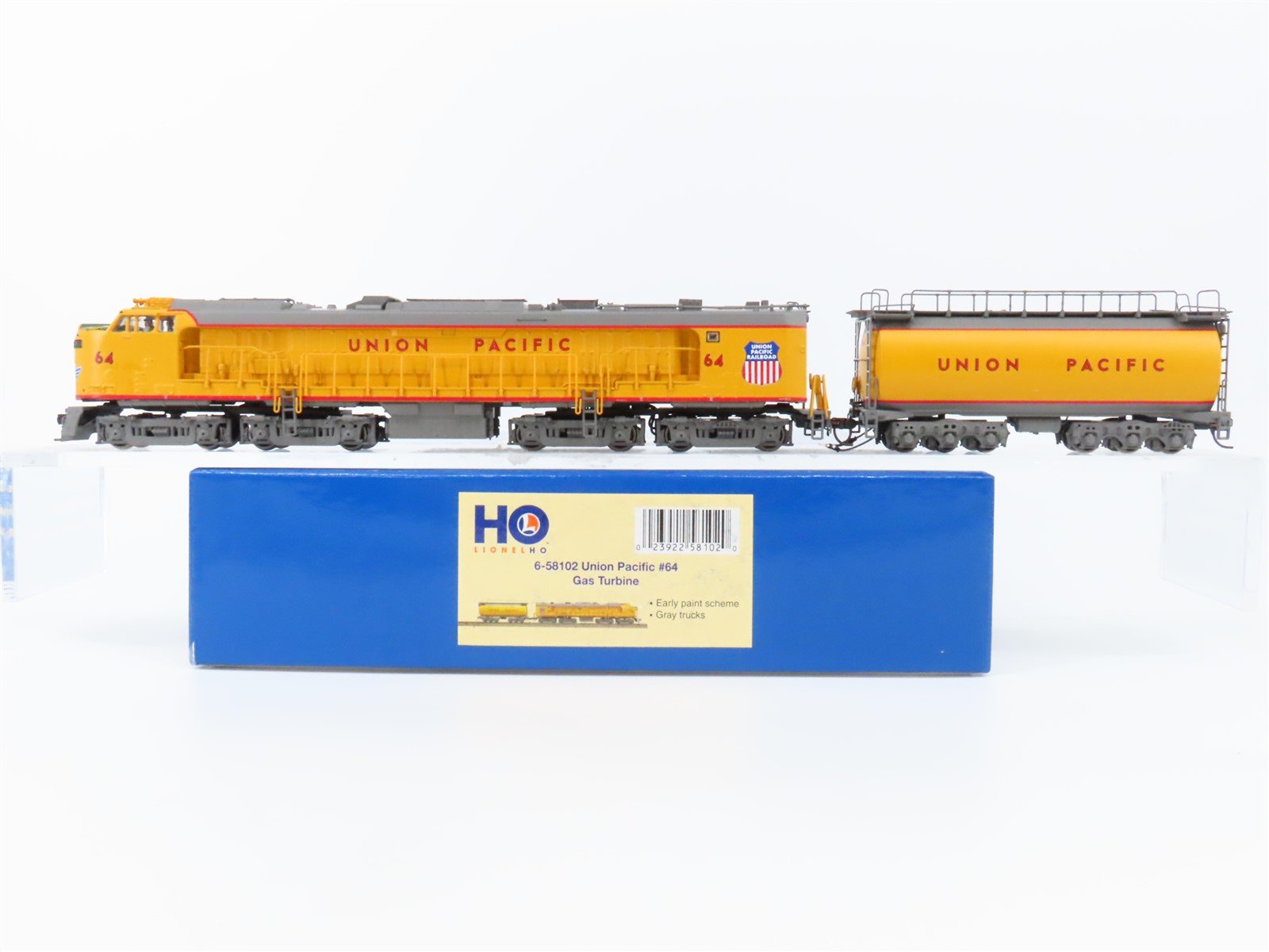 HO Scale Lionel 6-58102 UP "Veranda" Gas Turbine #64 w/DCC & Sound - Bad Gears