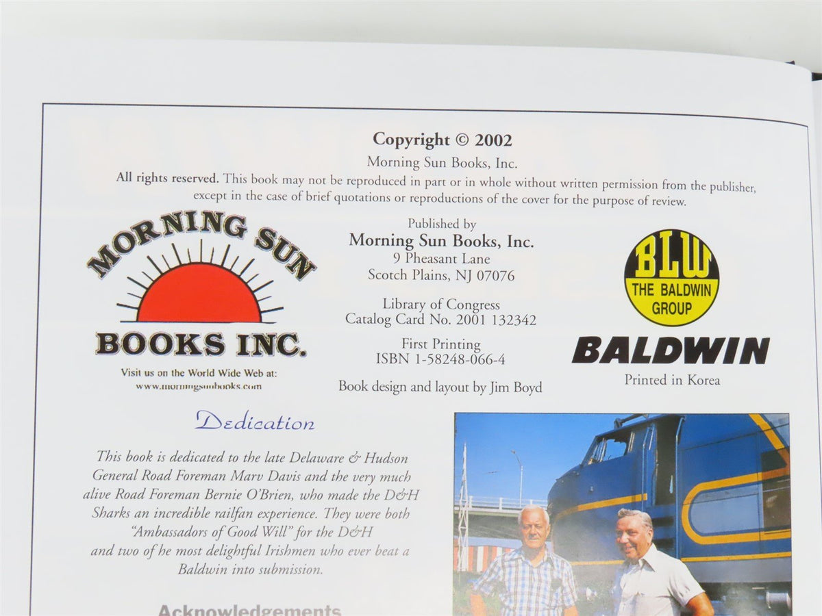 Morning Sun: Baldwin Diesels-1: History &amp; Owners A-G by Jim Boyd ©2002 HC Book