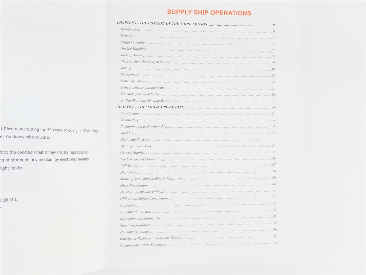 Supply Ship Operations by Victor Gibson ©2009 SC Book