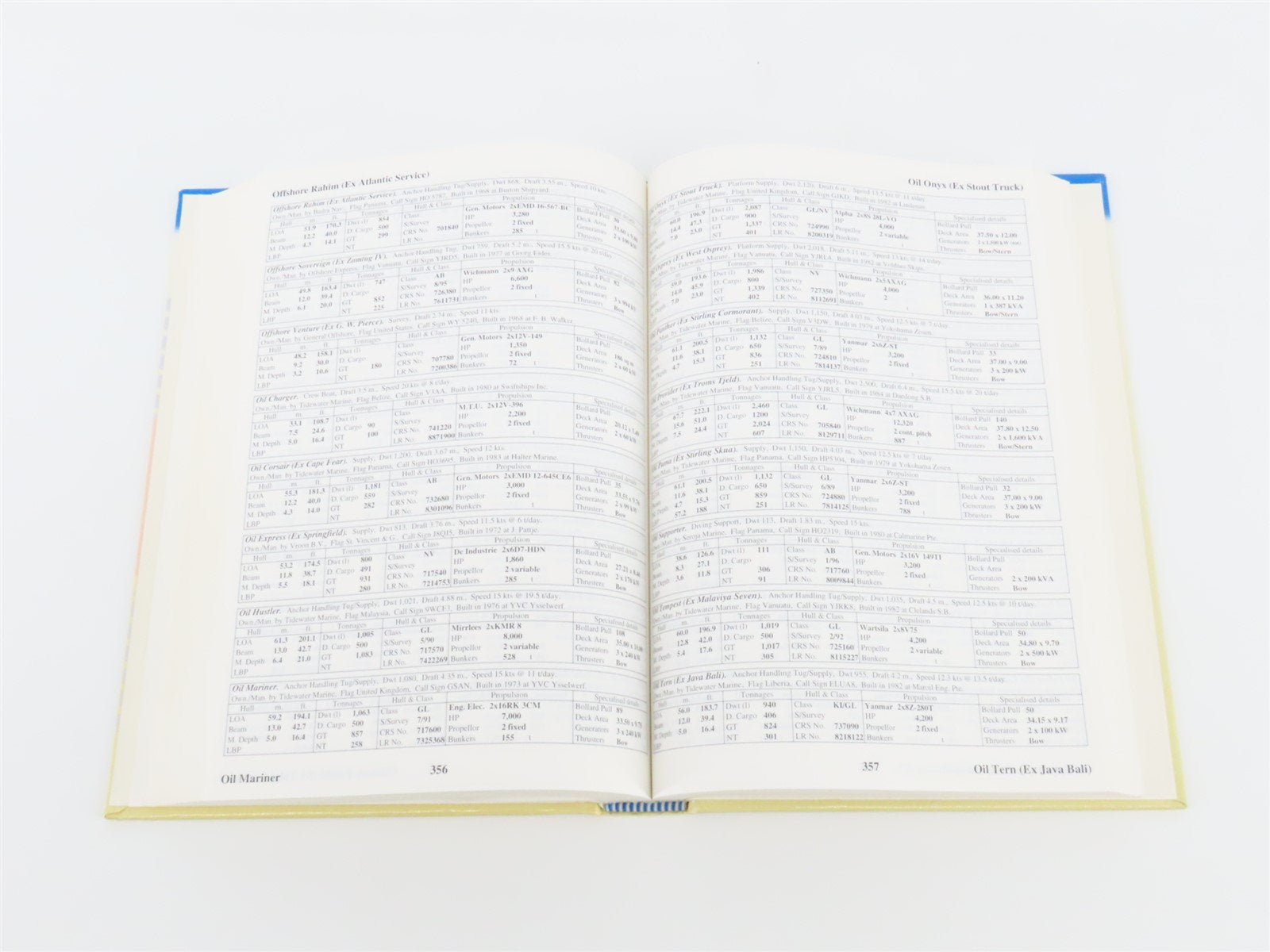 The Offshore Service Vessel Register 2001 by Clarkson Research Studies ©2001 HC