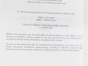 The Offshore Service Vessel Register 2003 by Clarkson Research Studies ©2003 HC