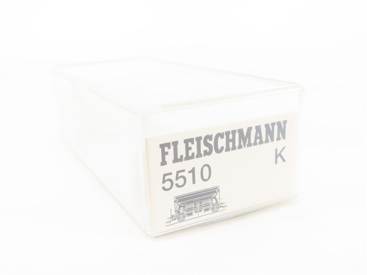 HO Scale Fleischmann 5510 DB German 2-Bay Side-Discharge Covered Hopper #351 007