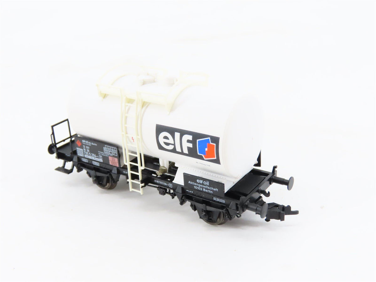 HO Scale Fleischmann 5418 DB German Elf Oil Tank Car #735 5 294-1P