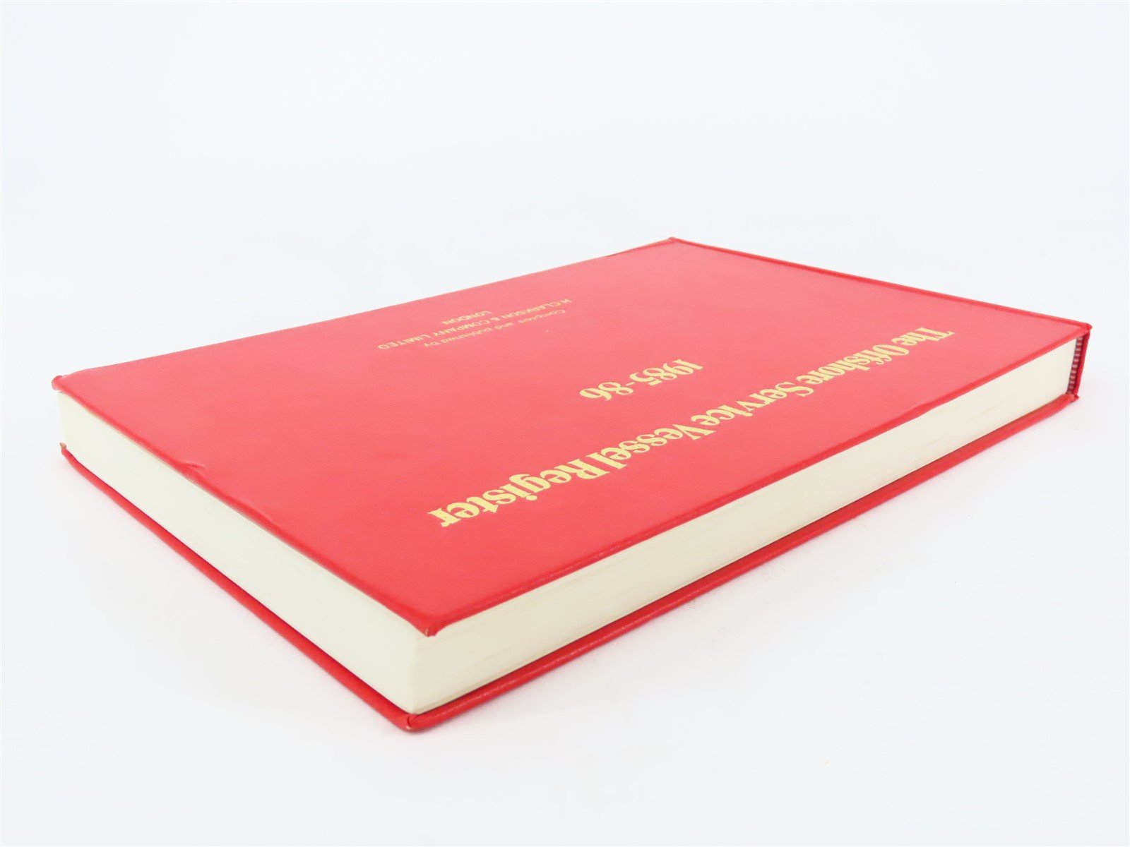 The Offshore Service Vessel Register 1985-86 by H. Clarkson & Company ©1985 HC