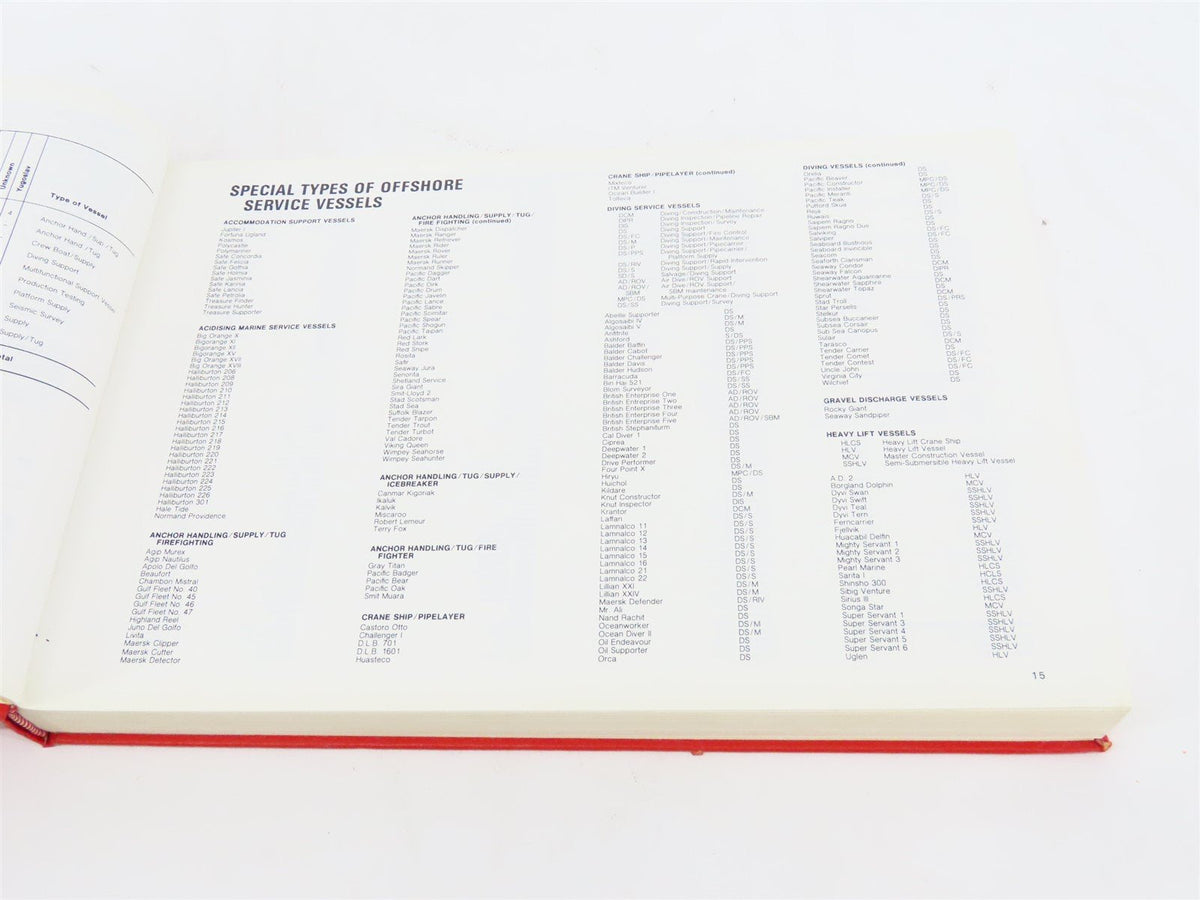 The Offshore Service Vessel Register 1985-86 by H. Clarkson &amp; Company ©1985 HC