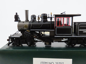 On30 Scale Bachmann 25757 Greenbrier Big Run Lumber Climax Steam Loco #6