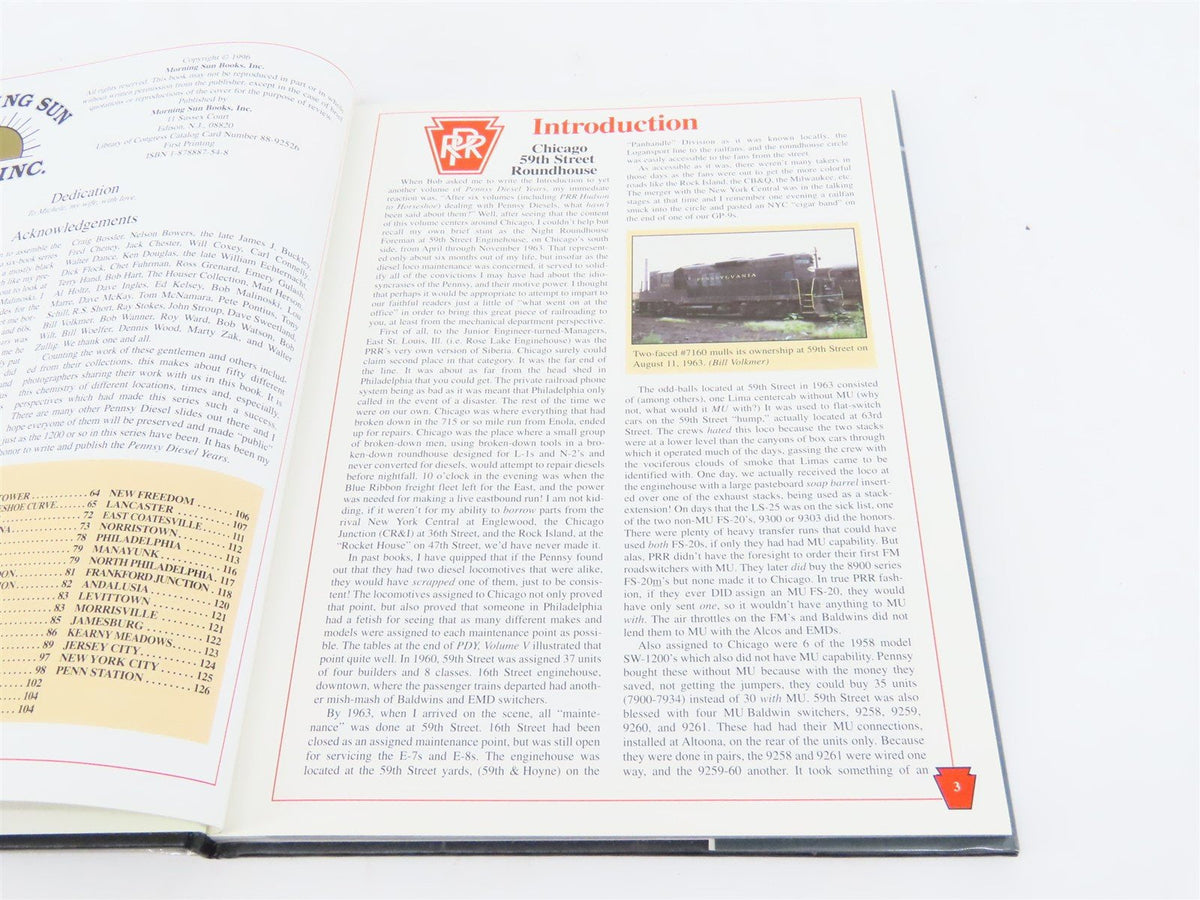 Morning Sun: Pennsy Diesel Years Volume 6 by Robert J Yanosey ©1996 HC Book